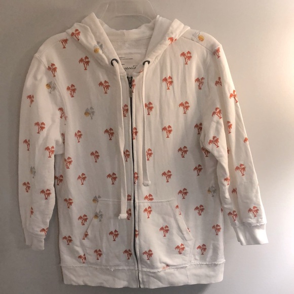 Aeropostale Tops - Aeropostale 3/4 sleeve hoodie, EUC (worn 1-2 times) size large.